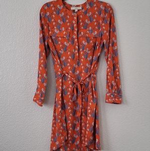 Ann Taylor Loft Orange Tunic Dress